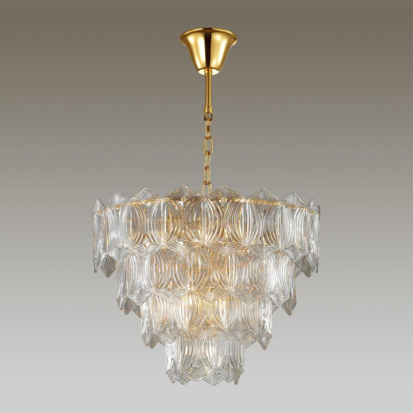 Купить Odeon Light 4918/10 MODERN ODL22 327 золотой/прозрачный/стекло Люстра E14 10*40W SOMALA