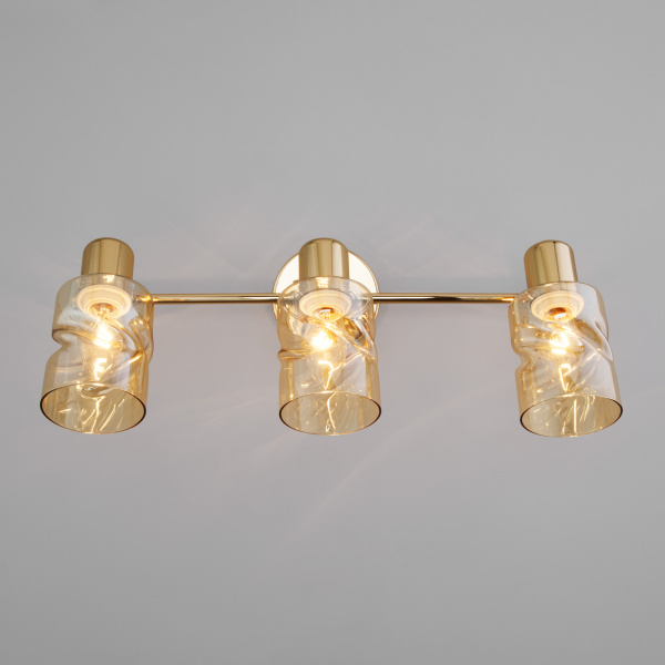 Купить Eurosvet Настенный светильник со стеклянными плафонами 20120/3 золото a057771