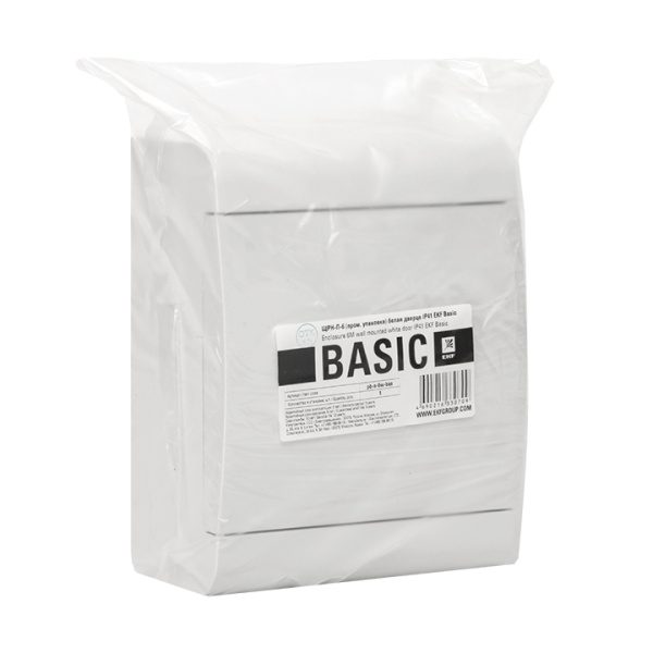 Купить EKF Basic Щит распределительный ЩРН-П-6 (пром. упаковка) белая дверца IP41