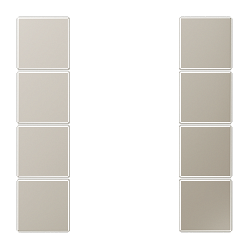 JUNG Сталь Комплект накладок 4гр ES2504TSA