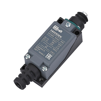 Dekraft Концевой вык. метал. 1НО1НЗ Кнопочный плунжер