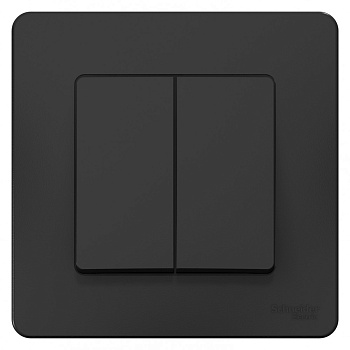 Systeme Electric Blanca внутр Антрацит Переключатель 2-клавишный, 10А, 250B