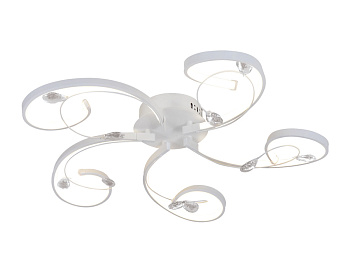 Ambrella Потолочный светодиодный светильник LC571/5 WH белый 65W 4200K 630*630*140 (Без ПДУ)