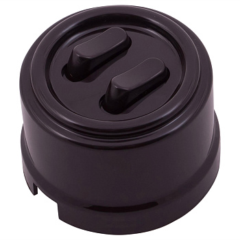 BIRONI Лизетта Пластик Коричневый Кнопка 2-кл (клавишный) B1-222-22-PB