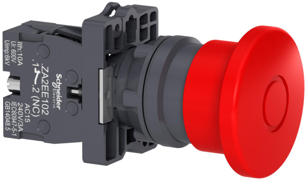 Купить SE Кнопка аварийного останова,тяни-толкай,40мм,красная 1НЗ XA2ET42