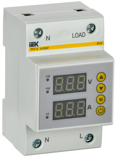 IEK Реле напряжения и тока РНТ-д однофазное 54мм 25А