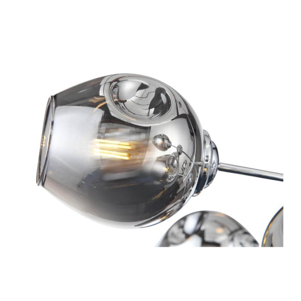 ST Luce SL1500.103.12 Светильник подвесной Хром/Дымчатый E14 12*40W Купить ST Luce SL1500.103.12 Светильник подвесной Хром/Дымчатый E14 12*40W