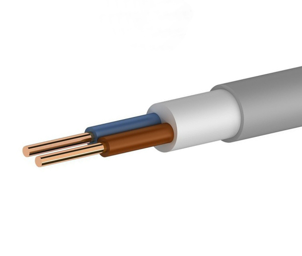 Кабель силовой NUM 2x2.5мм² серый ГОСТ NUM (NYM)-O 2*2,5 0,66