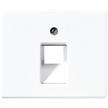 JUNG SL 500 Белая Накладка 1-ой наклонной ТЛФ/комп розетки SL569-1UAWW