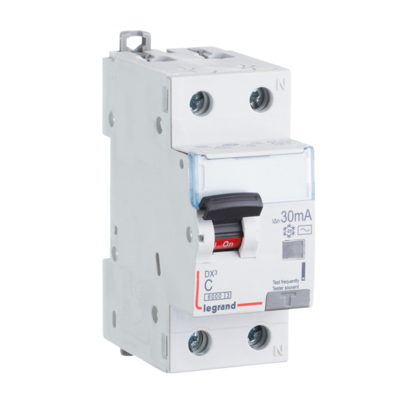 Legrand DX3 Автоматический выключатель дифференциального тока 1P+N 10А (С) 30MA-AC 411000 Legrand DX3 Автоматический выключатель дифференциального тока 1P+N 10А (С) 30MA-AC 411000