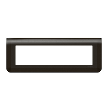 Legrand Mosaiс Рамка - Программа Mosaic - 8 модулей - матовая черная 079058L