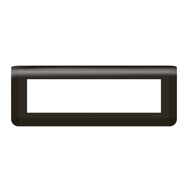 Legrand Mosaiс Рамка - Программа Mosaic - 8 модулей - матовая черная 079058L