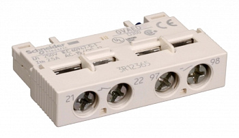 SE GV2 Контакт фронтальный сигнализации аварийного отключения(НО)+доп. контакт мгновенного действия GVAED101