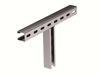 DKC T-образное крепление к вертикальной двутавровой балке, 200 мм, горячеоцинкованное