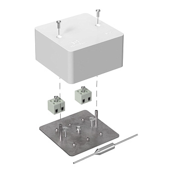 Промрукав Коробка огнестойкая для кабель-канала 40-0460-FR6.0-4-П Е15-Е120 с термопредохранителем 85х85х45