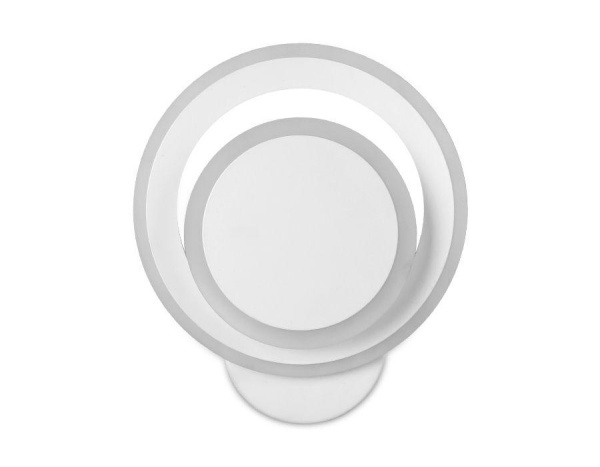 Купить Ambrella Настенный светодиодный светильник с выключателем FA560 WH/S белый/песок LED 3000K/6400K 24W 200*200*60