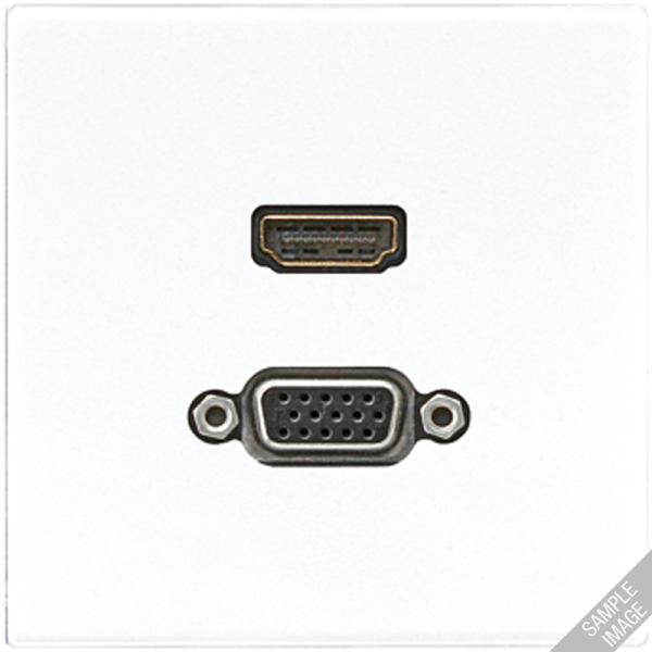 JUNG HDMI / VGA, слоновая кость MALS1173