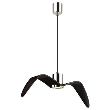 Odeon Light 4901/1C PENDANT ODL22 233 черный/хром/стекло Подвес GU10 1*5W BIRDS