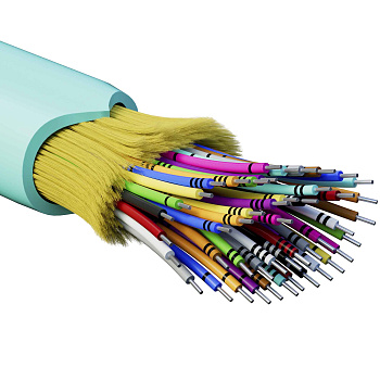 DKC Кабель волоконно-оптический, распределительный, арамидные упрочняющие нити, для внутренней прокладки, нг(А)-HF, 48 ОВ, категорияOM3 (G.651.1) плот