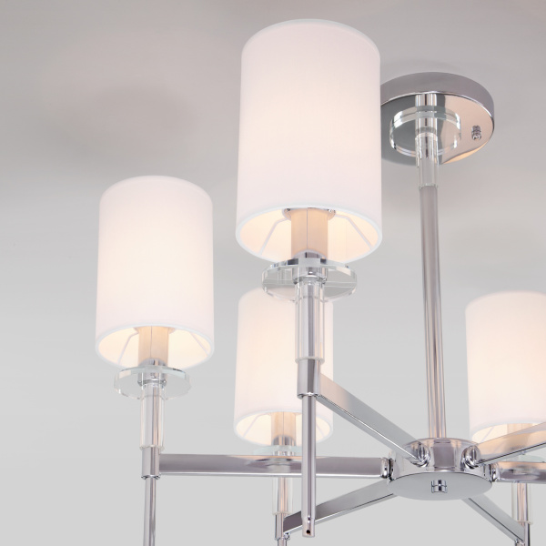 Купить Eurosvet Классическая люстра с абажурами 60132/6 хром a057582