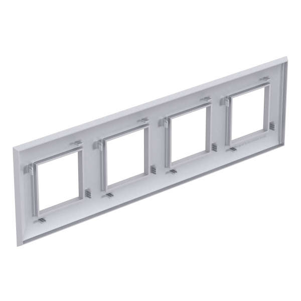 Купить DKC Рамка "Avanti", "Закаленная сталь", 4 поста (8 мод.)