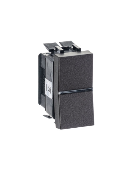 Купить ABB NIE Zenit Антрацит Переключатель 1-клавишный перекрестный 1 мод 2CLA211000N1801