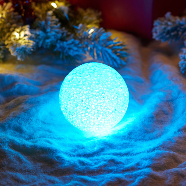 NEON-NIGHT Фигура светодиодная "Снежок", RGB, 8 см 513-011