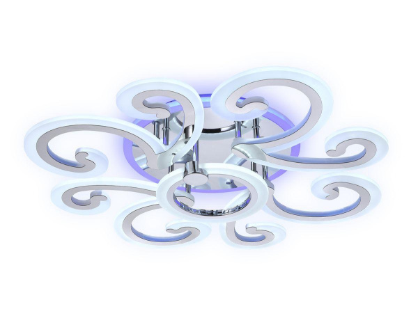 Купить Ambrella Потолочный светодиодный светильник с пультом FA5146/8+1 CH хром 112W D620*130 (ПДУ РАДИО 2.4G)