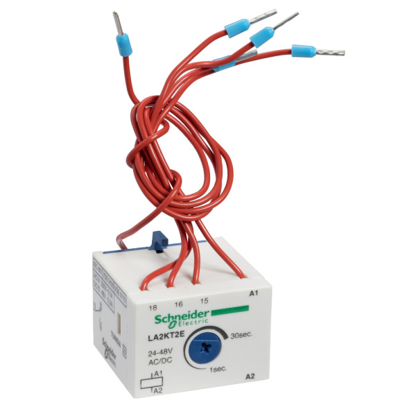 Купить SE Contactors K Telemecanique Блок вспомогательных контактов с выдержкой 1...30С AC/DC 24...48V LA2KT2E