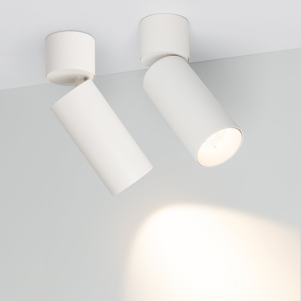 Купить Arlight Светильник SP-POLO-SURFACE-FLAP-R65-8W Day4000 (WH-WH, 40 deg) (IP20 Металл, 3 года) 027528