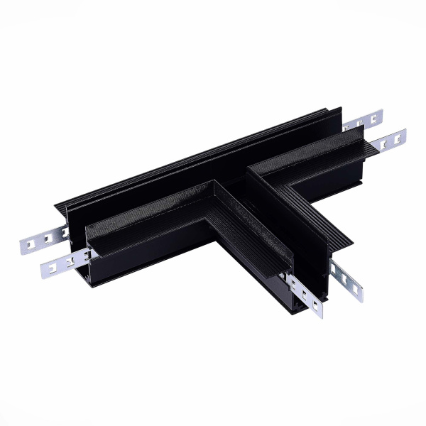 ST LUCE ST007.499.12 Коннектор T-образный для встраиваемого магнитного шинопровода Черный