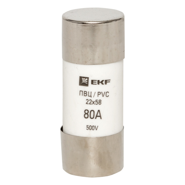 Купить EKF PROxima Плавкая вставка цилиндрическая ПВЦ (22х58) 80А