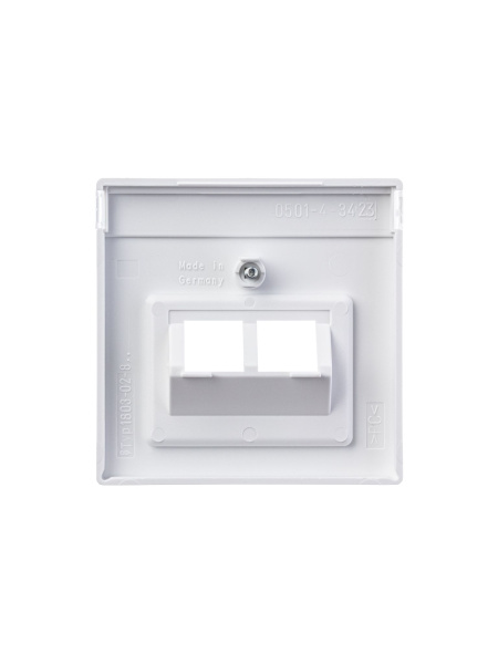 Купить ABB BJE Solo/Future Белый бархат Накладка 2-ой ТЛФ и комп розетки наклонной (мех214/15/17) 2CKA001710A3888