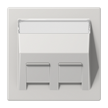 JUNG Накладка для модульных разъемов, светло-серый LS569-30BFPLLG