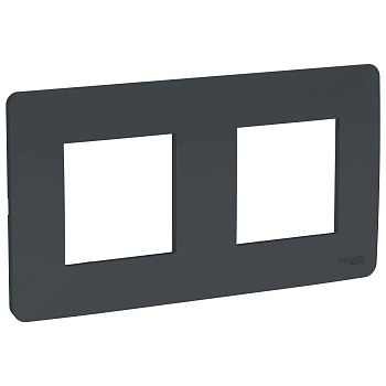 SE Unica Studio Антрацит Рамка 2-ная NU200454