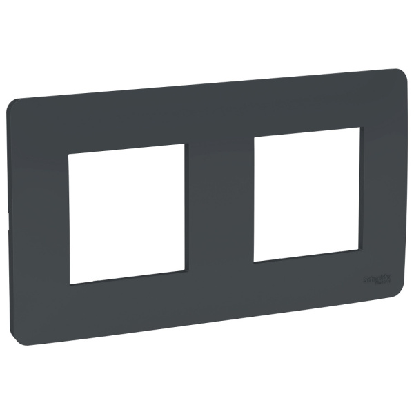 SE Unica Studio Антрацит Рамка 2-ная NU200454