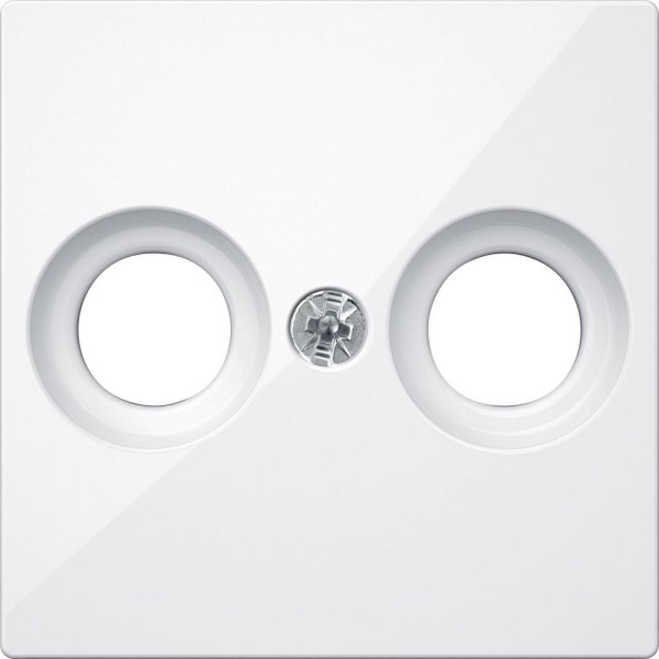 Купить SE Merten SM Бел Актив Накладка розетки TV-FM 2 отверстия MTN4122-0325