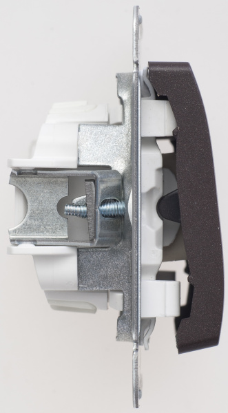 Купить Systeme Electric Glossa Шоколад Кнопка нажимная сх.1, 10AX