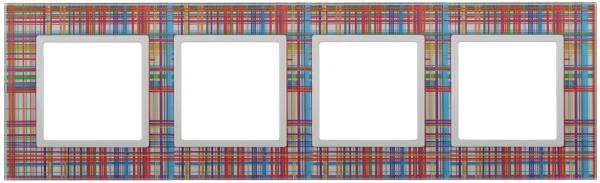 ЭРА 14-5104-00 Elegance Прозрачный/бел Стекло Рамка 4-ая