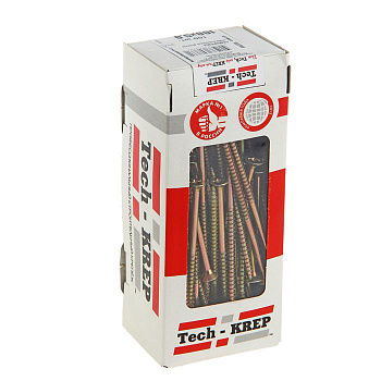 Tech-Krep Саморезы универсальные  100х5,0 мм (100 шт) желтые - коробка с ок. 102268