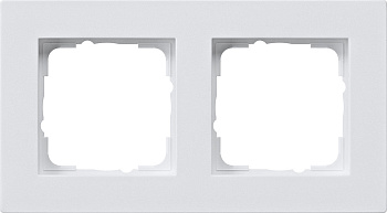 Gira E2 Белый Рамка 2-ая заподлицо 0212295