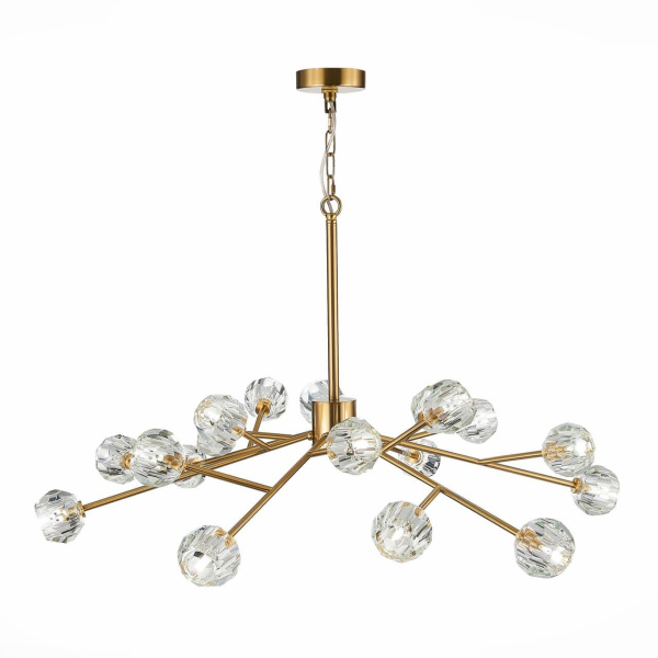 Купить ST Luce SL1166.303.18 Светильник подвесной Латунь/Прозрачный G4 18*3W