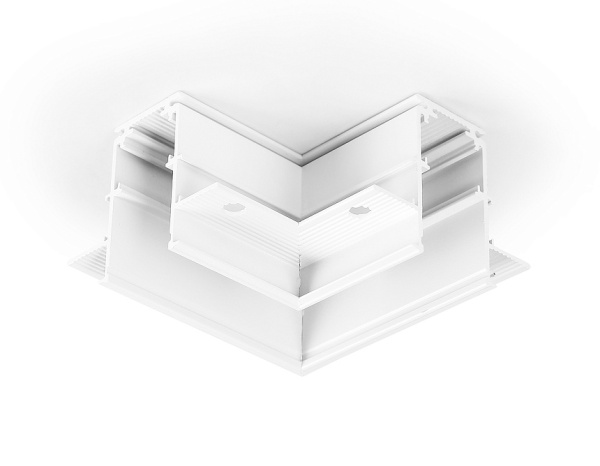 Ambrella Коннектор угловой для встраиваемого шинопровода Magnetic GL3352 WH белый 85*85*H46.8