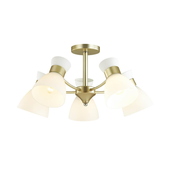 Lumion 4535/5C COMFI LN21 057 матовое золото Люстра потолочная E27 5*60W 220V WILMA