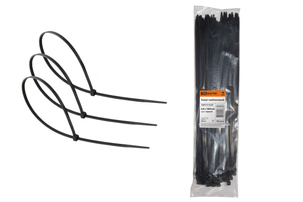 TDM Хомут 8,8х1000мм нейлон (черный) (100шт) SQ0515-0229