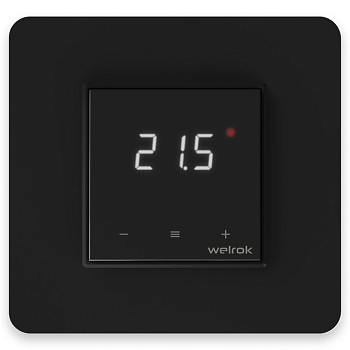 Welrok lis bk Терморегулятор цифровой с сенсорными кнопками 16 А, 3000 ВА, 5…40  °С