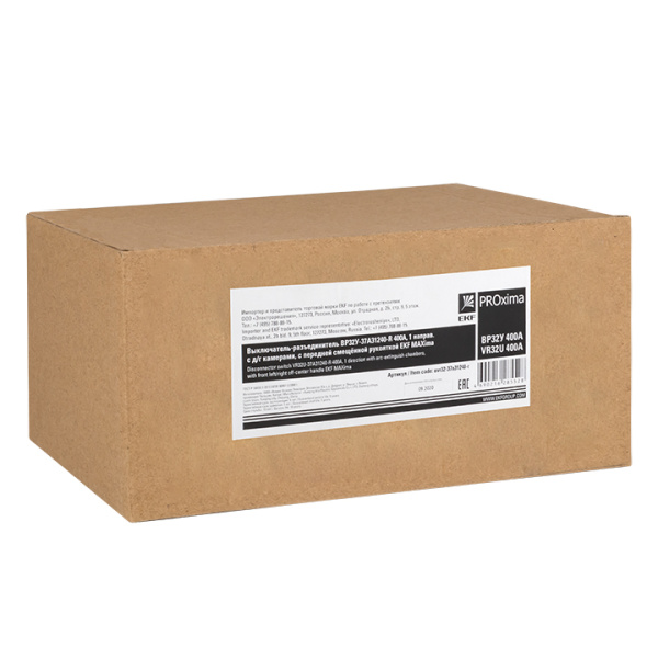 Купить EKF PROxima Выключатель-разъединитель 32У-37A31240-R 400А, 1 направ. с д/г камерами, с передней смещённой рукояткой MAXima