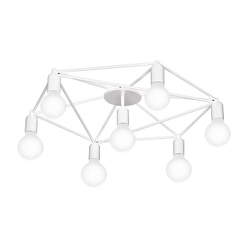 Eglo 97896 Потолочный светильник STAITI, 7х40W (E27), ?760, H140, cталь, белый