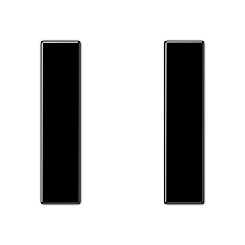 JUNG комплект накладок 1гр черный A501TSASW