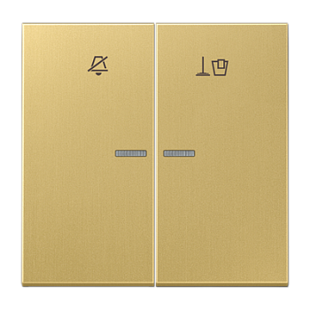 JUNG Клавиша для гостиничных выключателей 505KO5VEUM24 или 505KO5VEUM230, латунь Classic MERUKO5MC